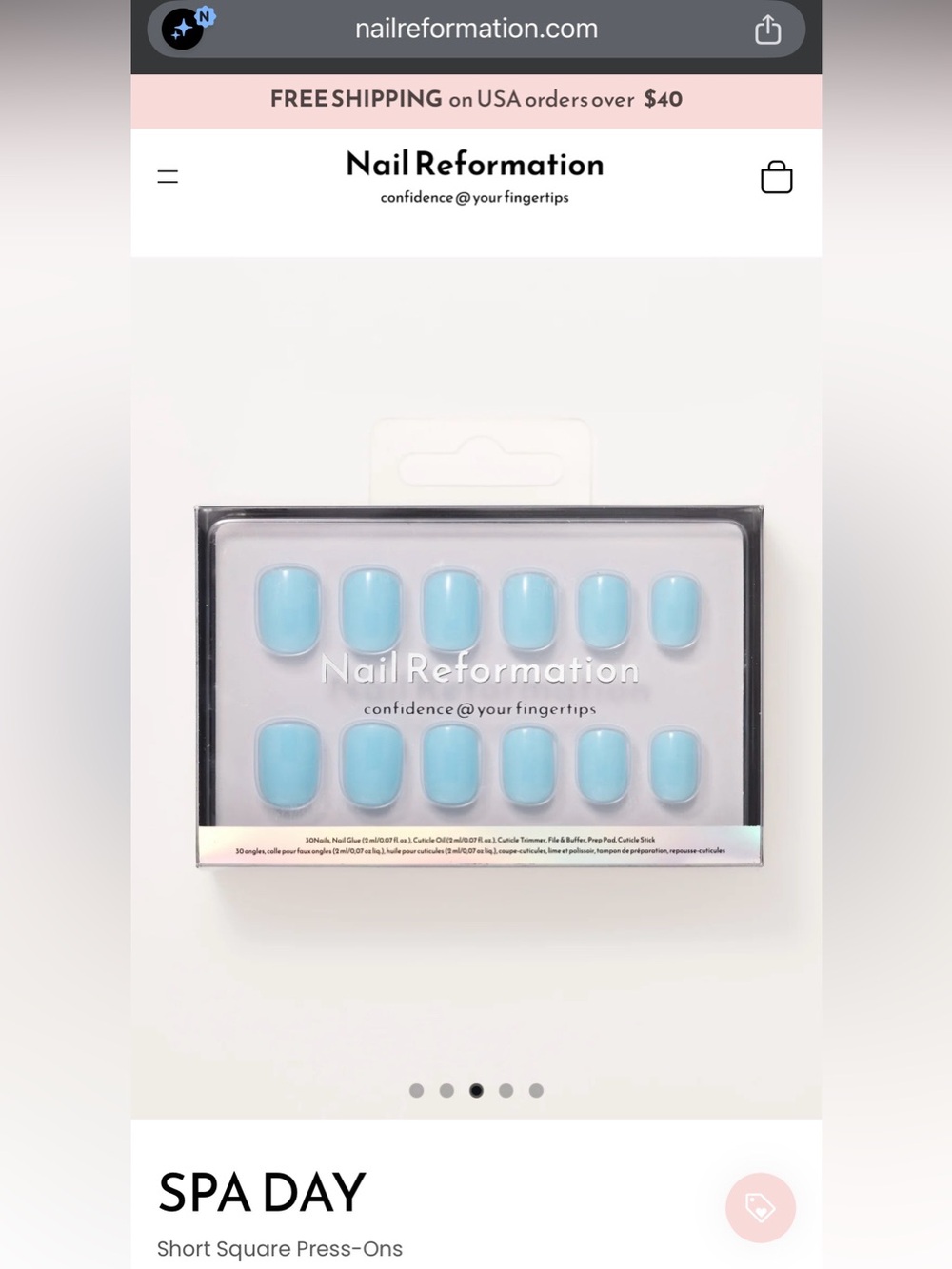 Nail Reformation - “Spa Day”- Short Square - New in Box!